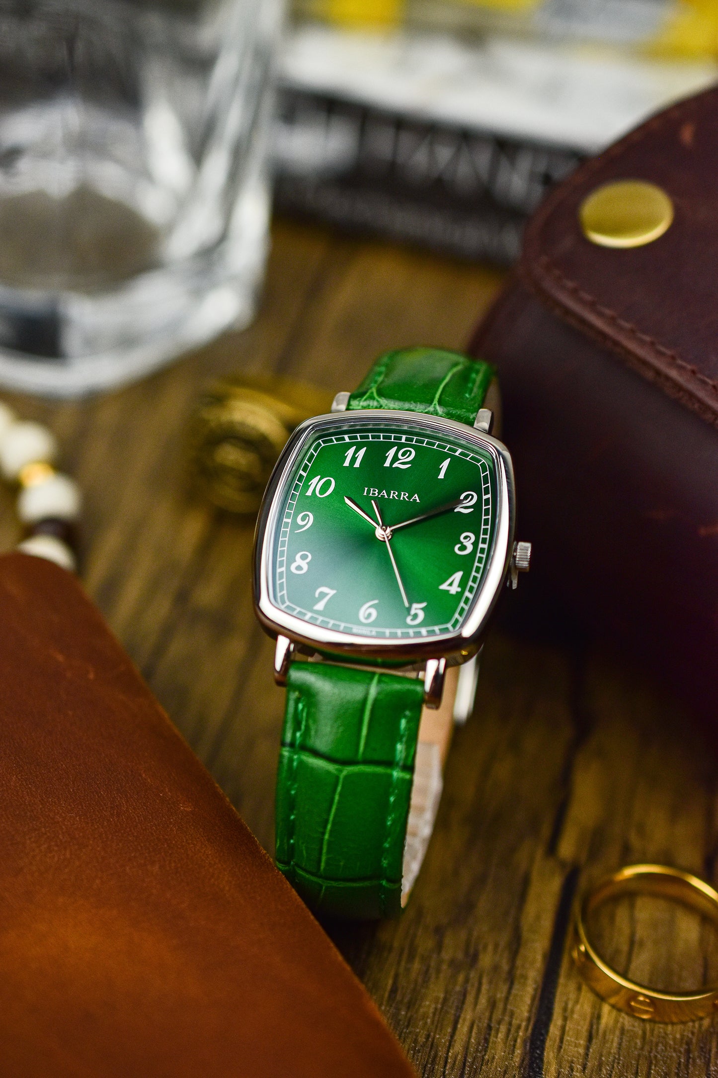 Trofeo 1898 Quartz (Green Enamel Dial)