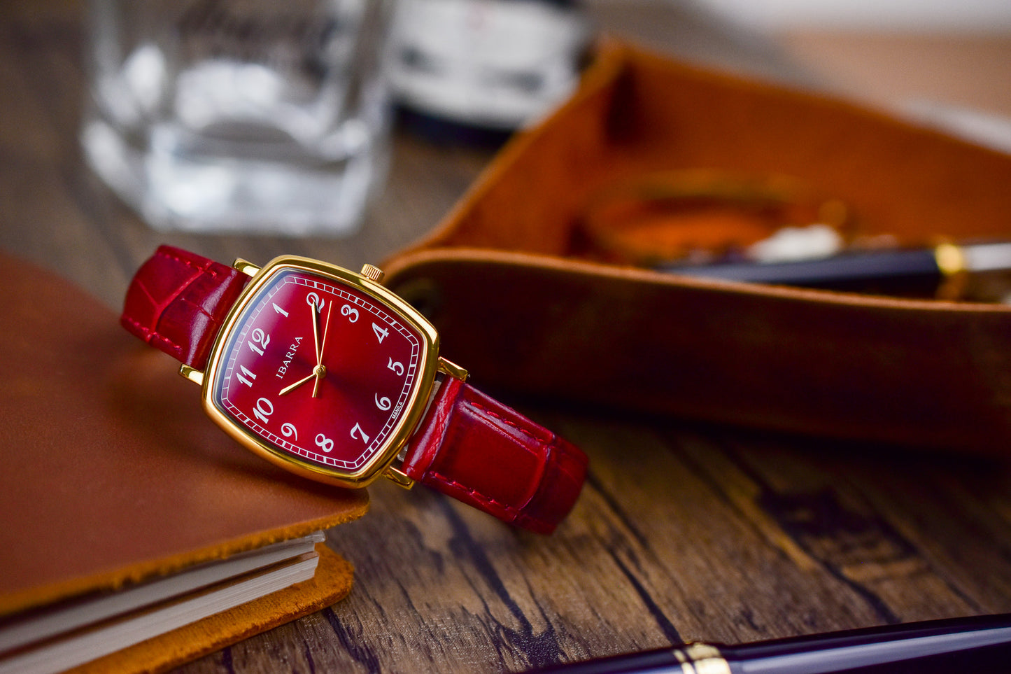 Trofeo 1898 Quartz (Red Enamel Dial)