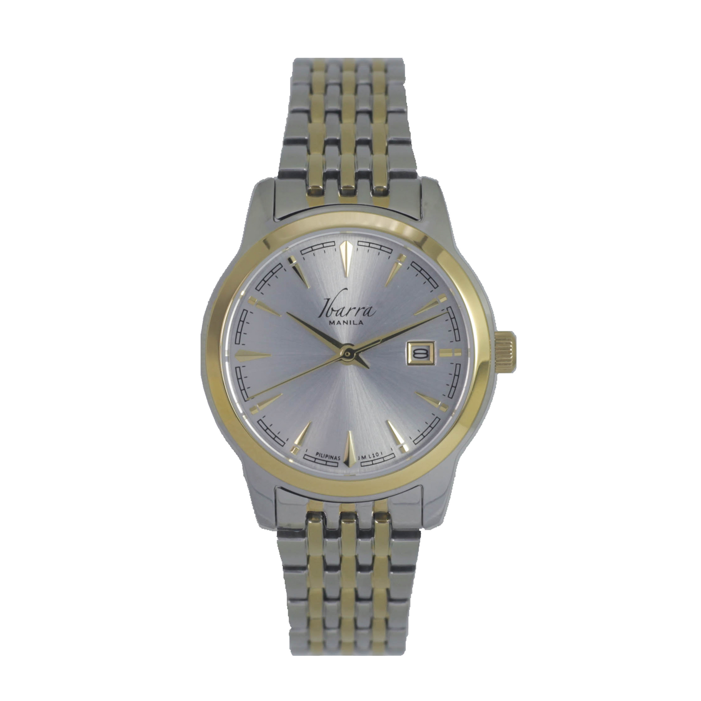 RIVERA 29MM QUARTZ TWO-TONE GOLD WATCH (SILVER DIAL)