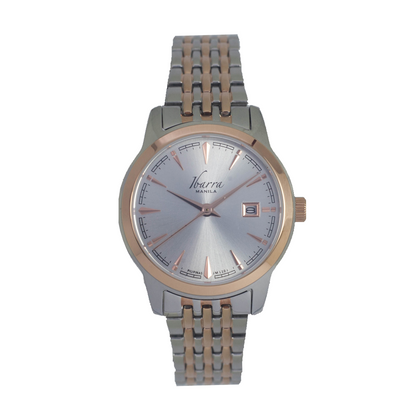 RIVERA 29MM QUARTZ TWO-TONE ROSE GOLD WATCH (SILVER DIAL)