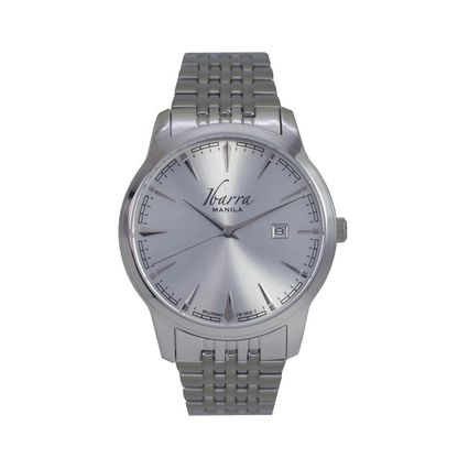 RIZAL 39MM QUARTZ STEEL WATCH (SILVER DIAL)