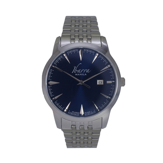 RIZAL 39MM QUARTZ STEEL WATCH (BLUE DIAL)