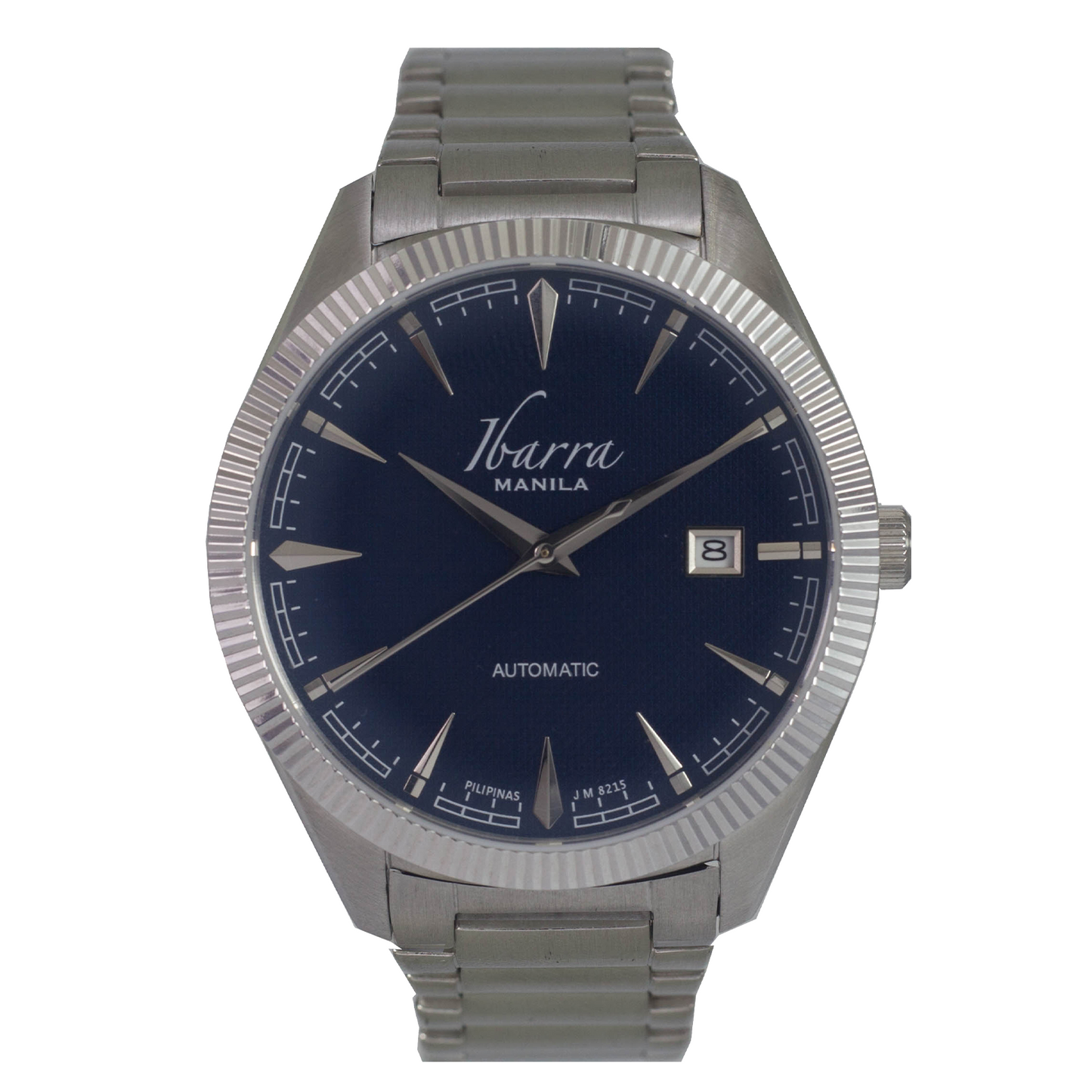 RIZAL 40MM AUTOMATIC STEEL WATCH (BLUE DIAL)