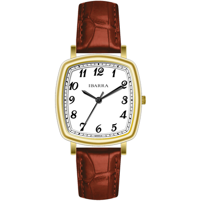 Trofeo 1898 Quartz (Classic Gold - White Enamel Dial)