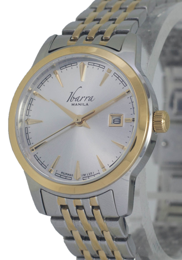 RIVERA 29MM QUARTZ TWO-TONE GOLD WATCH (SILVER DIAL)